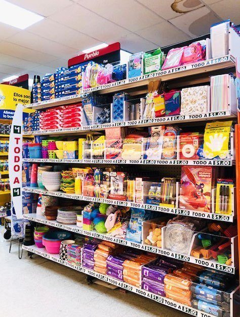 miscelaneas rack en tienda