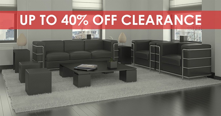 Clearance products with up to 40 percent discount