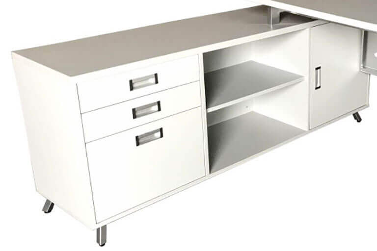 GZ Modern Desk Set Laminated Cabinet