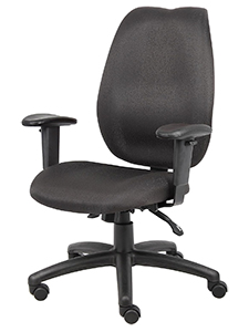 B1002BK: Black Multi-Functional Ergonomic Chair Durable