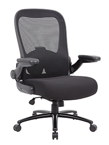 B601: Boss Heavy Duty Flip Arm Mesh Task Chair