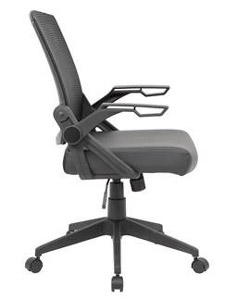 B6223 - Black Flip Arm Mesh Task Chair