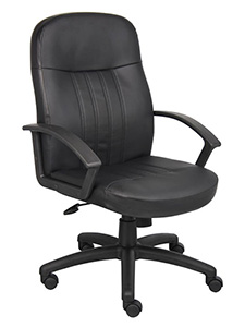 B8106BKL Executive Leather Budget Chair