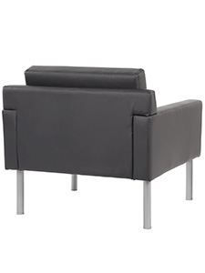 BR8001AMBK: Black Antimicrobial Vinyl Lounge Chair Good