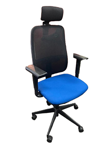 CERBlazeBEBK: Blaze Ergonomic Chair, Black and Blue<br>Clearance: $425.00 Excellent