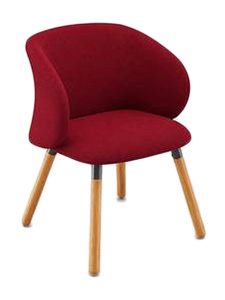 CVBEE36706CEC233: Burgundy Fixed Chair