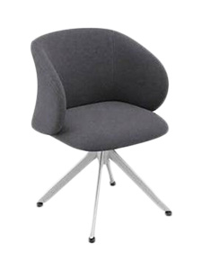 CVBEE36708Cec175GRIS: Ecliptica Gray Waiting Chair with Arms Excellent