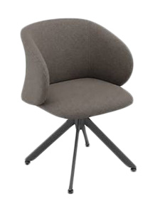 CVBEE36708Vnl133: Graphite and Gray Ecliptica Chair Excellent