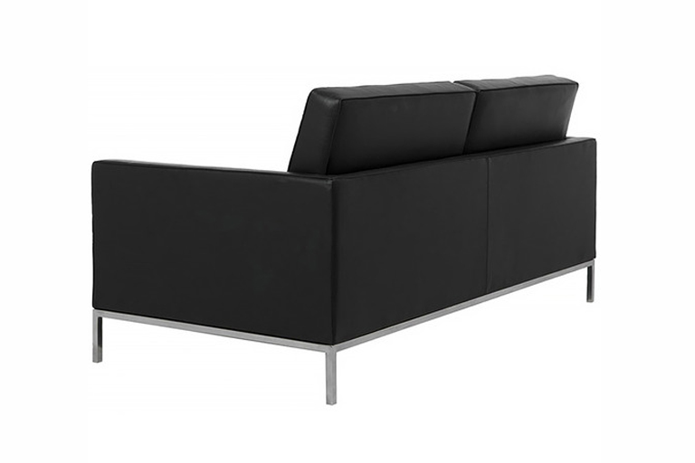 Love Seat is a reproduction of the Florence Knoll design