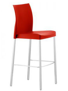 Pedrali ICE806 - Versatile stool with polypropylene shell