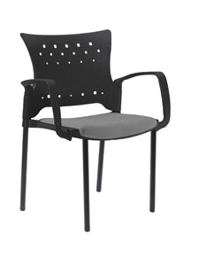 IVERTCHAIRBLACK: Inorca Versatile and Dynamic Arms Chair<br>Clearance: $98.00 Excellent
