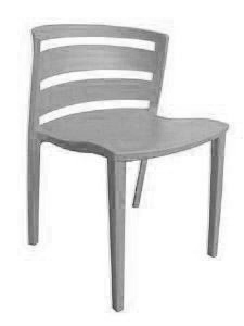 PM008CGY: Polypropylene Chairs for Indoor and Outdoor<br>Clearance: $45.00 Excellent