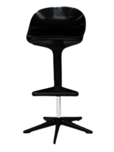 PM028: Modern Black or White Adjustable Spoon Bar Stool Good