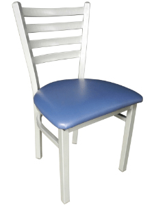 PM11: Chair with Metal Frame and Vinyl Cushion Seat Durable