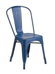 PM1225: Stackable Bistro Style Metal Chair<br>Clearance: $60 Durable