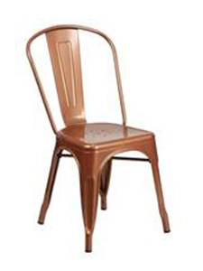 PM1225: Stackable Bistro Style Metal Chair<br>Clearance: $60 PM Furniture