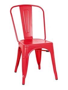 PM1225: Stackable Bistro Style Metal Chair<br>Clearance: $60 Stylish
