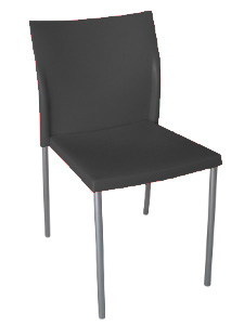 PM1277 Chair: Plastic Seat/Back and Metal Chrome Frame Good