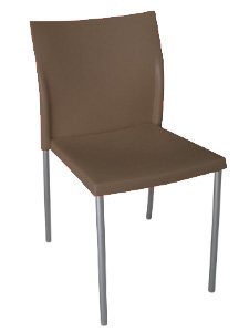 PM1277 Chair: Plastic Seat/Back and Metal Chrome Frame Well Constructed