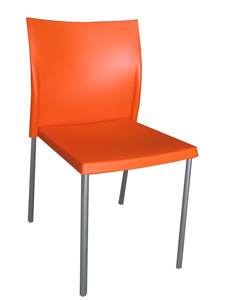 PM1277 Chair - Plastic Seat/Back and Metal Chrome Frame