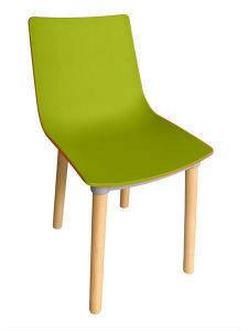 PM1321 - Polypropylene Modern Guess Chair with Wooden Legs