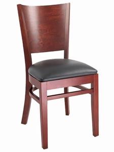 PM16MH - Curved Plain Back Restaurant Chair