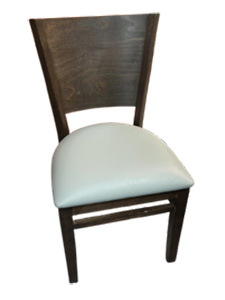 PM16MH: Curved Plain Back Restaurant Chair Good