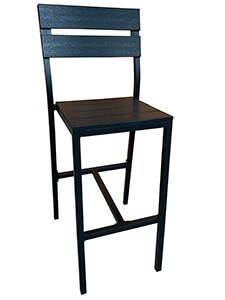 PM17001H - Modern Aluminum Stool, Perfect for Any Patio Decor