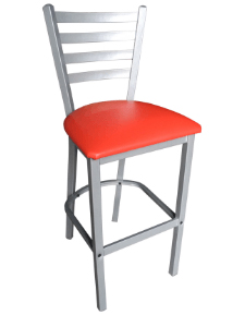 PM21: Metal Frame Vinyl Cushion Bar Stool Excellent