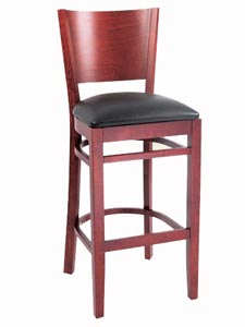 PM26MH - Curved Plain Back Bar Stool - 43'' Height