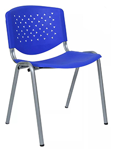 PM301 - Chair with Metal Frame and Plastic Seat/Back Durable