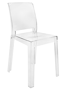PM3550 - Barely-there clear polycarbonate chair