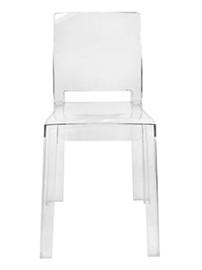 PM3550: Barely-there Clear Polycarbonate Chair Good