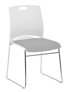 PM9526: Stackable Chair with Chromed Frame Durable