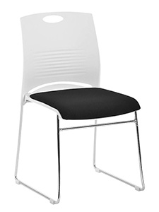 PM9526: Stackable Chair with Chromed Frame Elegant