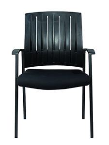 PM9527: Guest Chair with Polypropylene Back and Cushion Seat Elegant