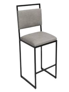PMC102: Modern Elegance High Back Bar Stool