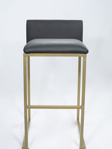 PMC202: Counter Stool with Back and Seat Cushions Well Constructed