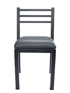 PMC401: Slat Back Metal Restaurant Chair Good