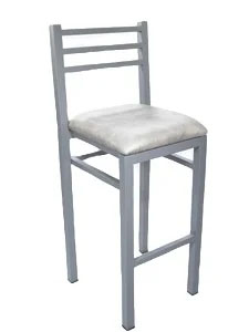 PMC403 - Slat Back Metal Bar Stool