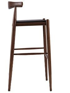 PMHW22SBK: Simple and Elegant  Elbow Style Bar Stool Well Constructed