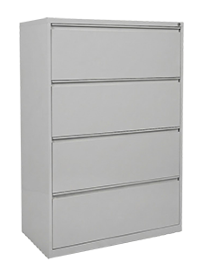 PMM4DL-36W: 4 drawer lateral file Excellent