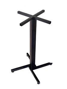 PMTL4WCECO Series: Black Stamped Steel Z-Base with column