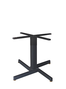 PMTL4WCECO Series: Black Stamped Steel Z-Base with column Well Constructed