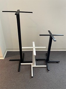 PMTL4WCECO Series: Black Stamped Steel Z-Base with column Durable