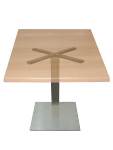 PMTL4WSS: Stainless Steel Square Table Base Good