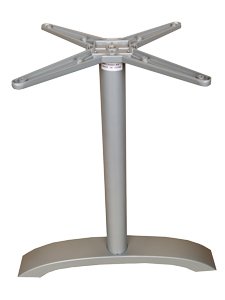PMTLJ403GY: Grey Powder Coated Aluminum Frame Table Base