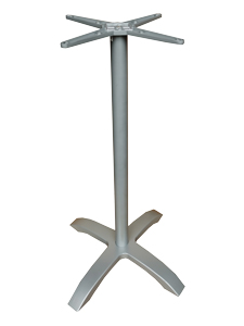 PMTLJ407HGY: Grey Powder Coated Aluminum Frame Table Base