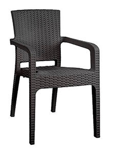 PT000290 - Plastic Rattan Chairs with Arms