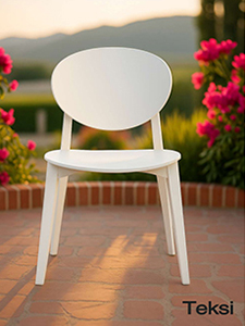 The Teksi Chair is a durable, stackable seating solution Durable